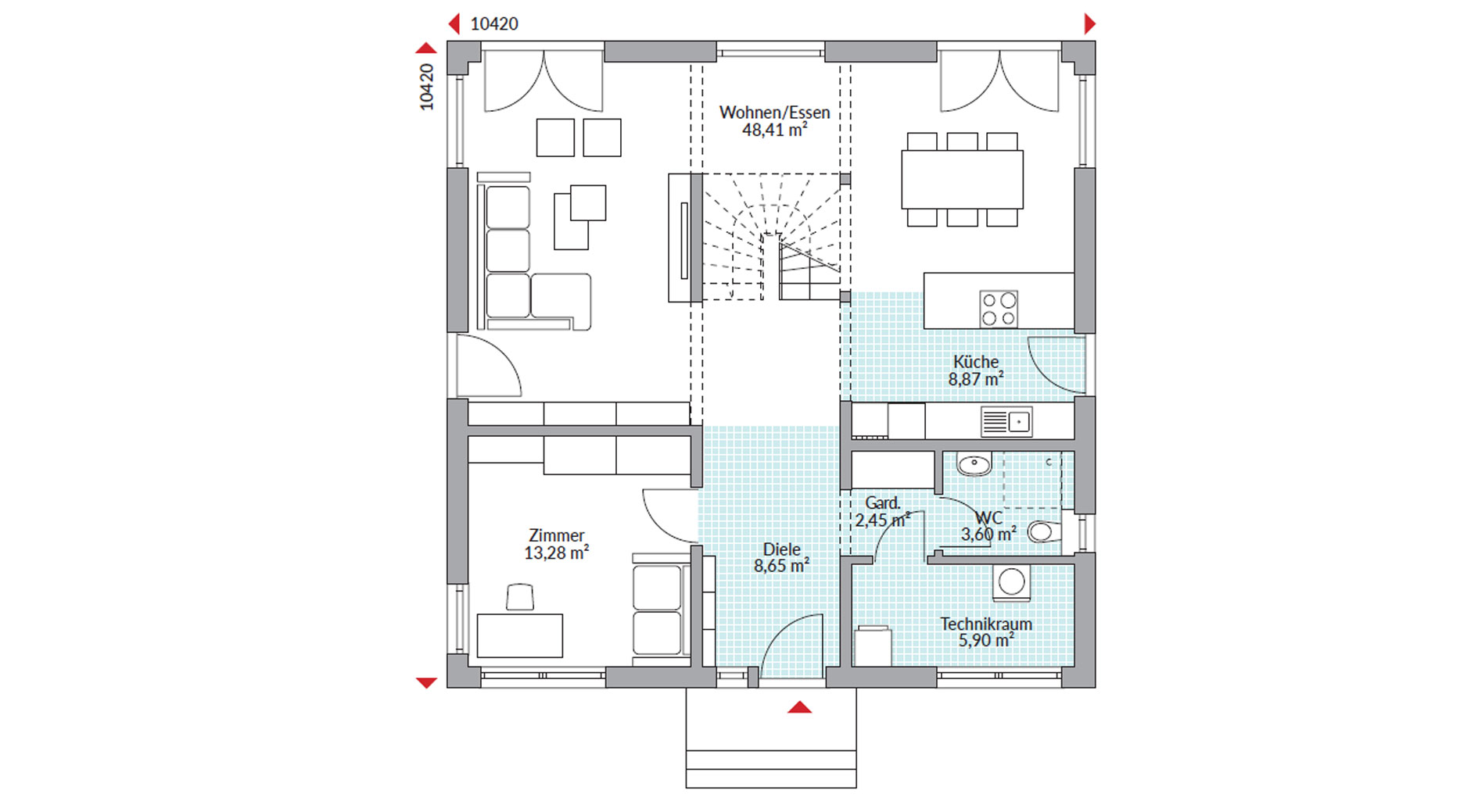 Grundriss Erdgeschoss