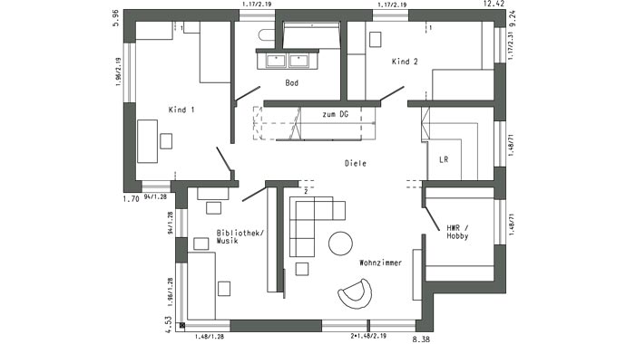 Schworerhaus Einfamilienhaus Plan 580