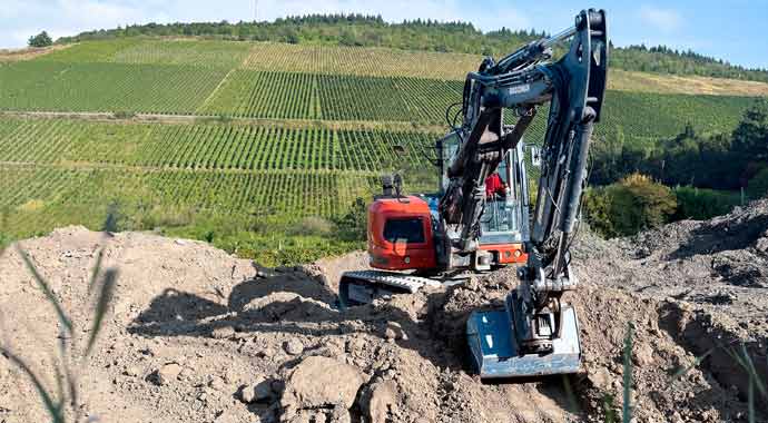 Vorbereitung des Baugrunds durch Glatthaar Keller