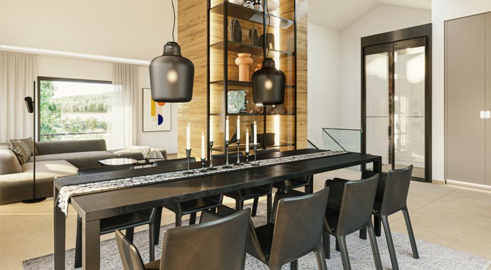 Essbereich Musterhaus Schwarzwald von SchwabenHaus