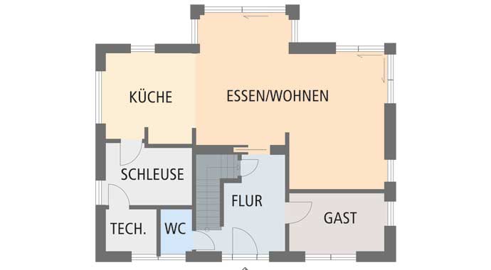 Viebrockhaus Edition 425 Grundriss Erdgeschoss