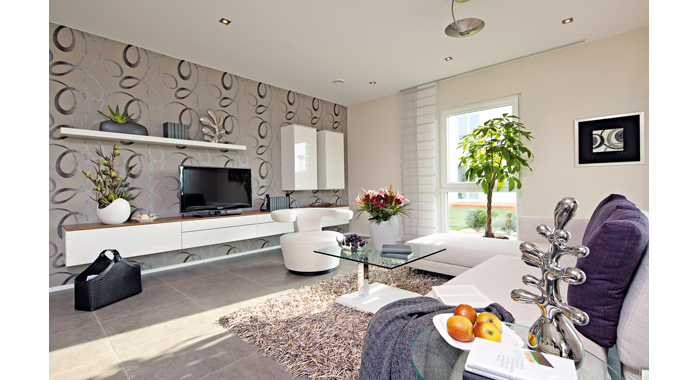 Wohnbereich Musterhaus Köln – generation5.5 200 von WeberHaus