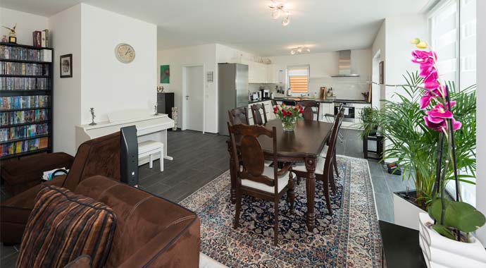 Wohnbereich Haus Hamburg von Roth-Massivhaus