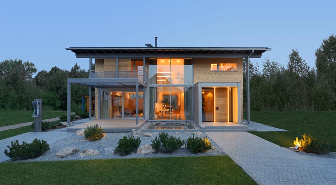 Bau-Fritz, Musterhaus Alpenchic Außenansicht