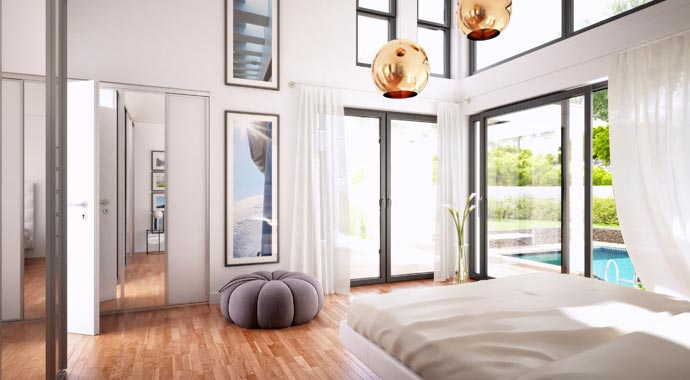 Schlafzimmer Bungalow Liberty von Rensch-Haus