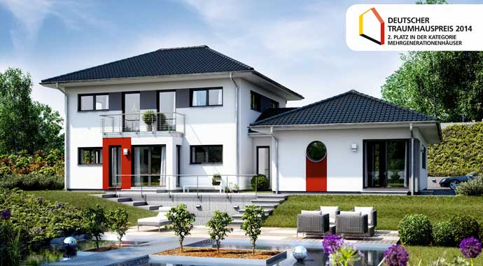 Außenansicht Stadtvilla Atlanta von RENSCH-HAUS