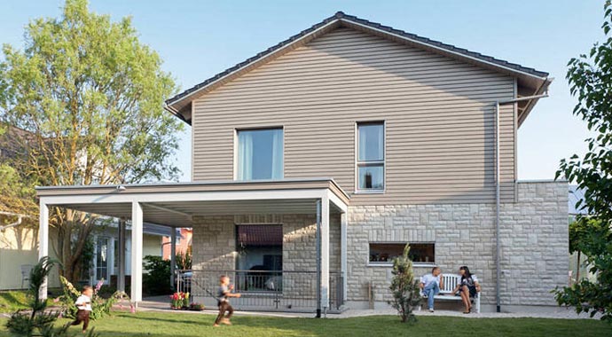 SchwörerHaus Musterhaus Plan E 20-184.2 Außenansicht