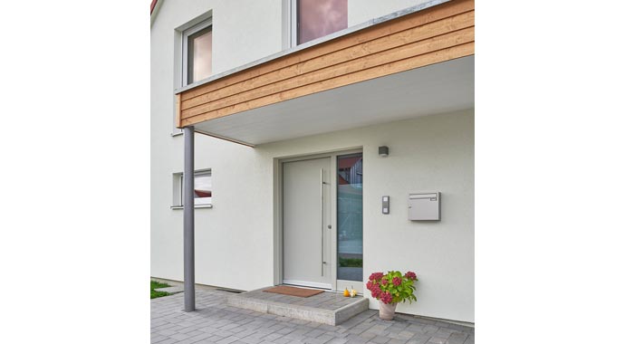 Hauseingang Aktionshaus Vision 127 von Fertighaus WEISS