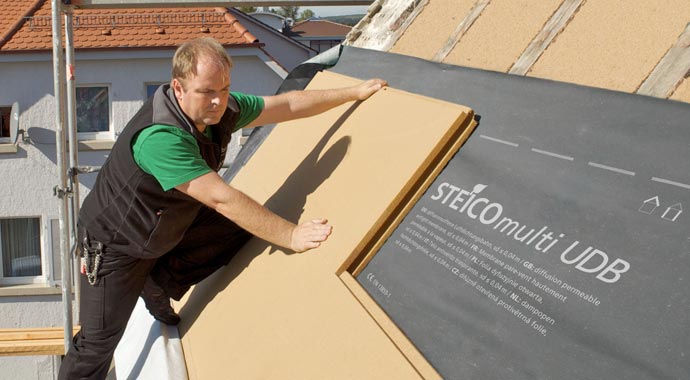 Sanierungsplatte „STEICOspecial dry“