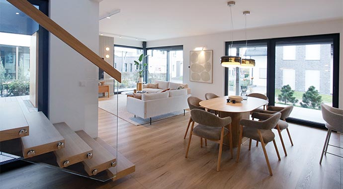 Essbereich Musterhaus Wuppertal von Danwood