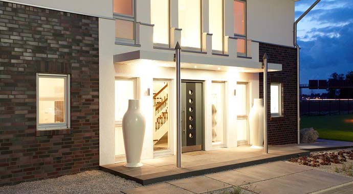 Gussek Haus Musterhaus Diana Hauseingang