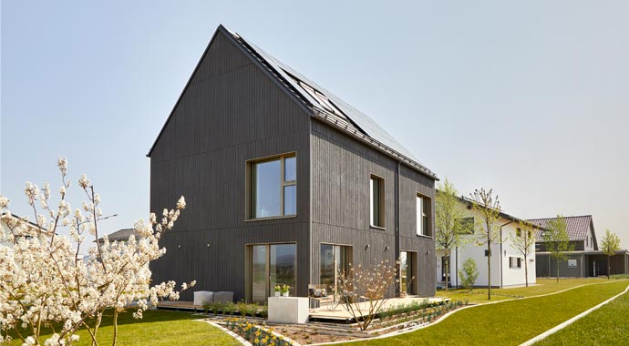 Außenansicht Musterhaus Schwarzwald von Bau-Fritz