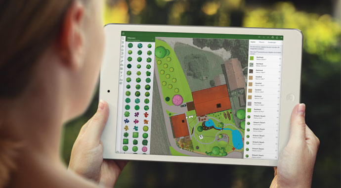 Intuitives Planungstool für die Gartenplanung