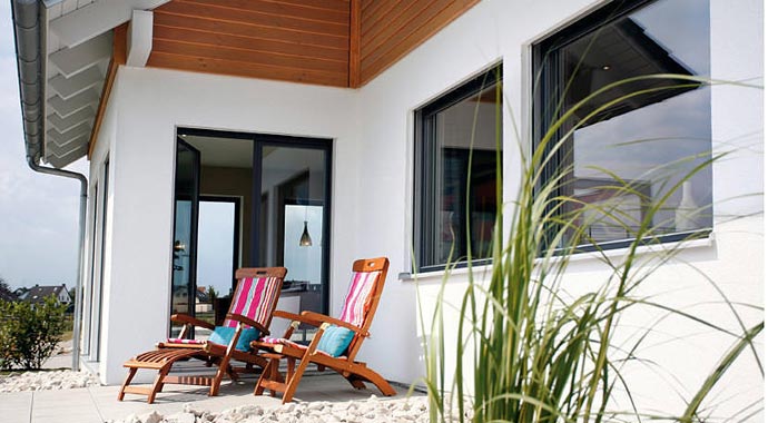 SchwörerHaus Musterhaus Plan 412.30 Terrasse