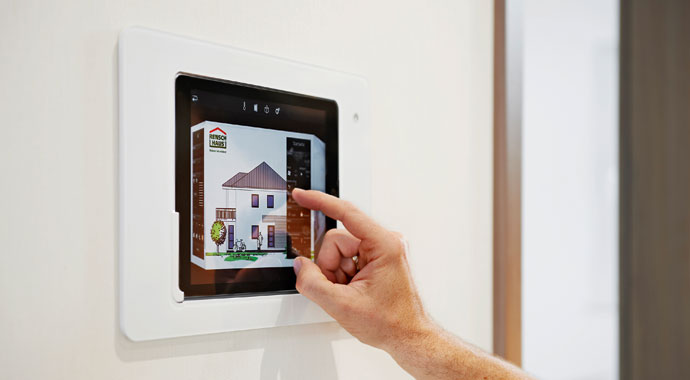 Smart Home-Steuerung im Musterhaus Montana von RENSCH-HAUS
